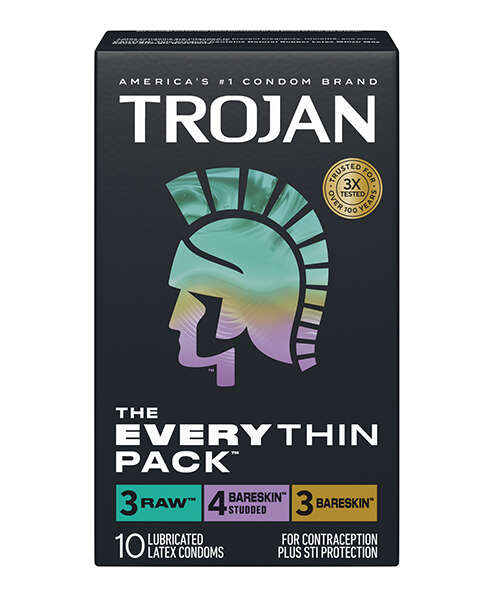 Trojan BareSkin EveryTHIN Condoms - Variety Pack of 10