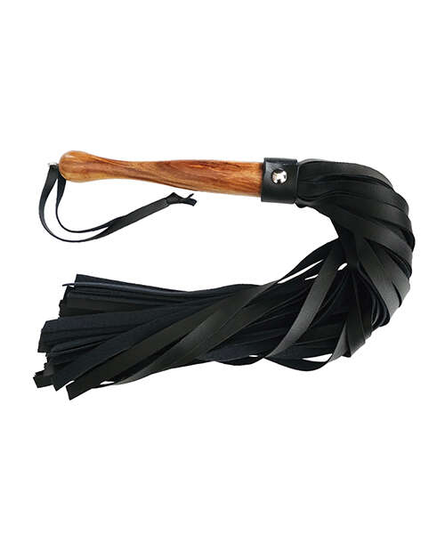 Rouge Fetish Play Vegan Flogger - Black
