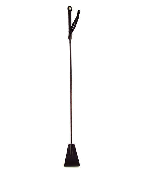 Rouge Fetish Play Vegan Leather Riding Crop - Black
