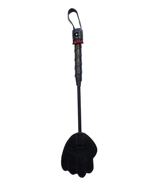 Rouge Mini Leather Hand Paddle - Black