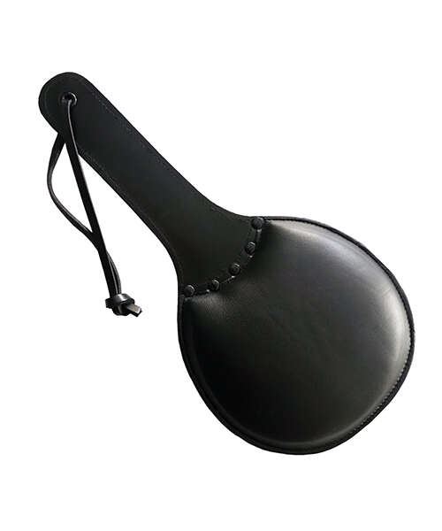 Rouge Leather Padded Ping Pong Paddle - Black