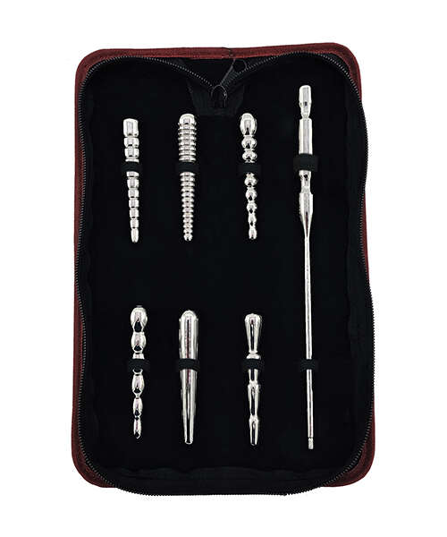 Rouge Stainless Steel Penis Plug Set of 6 - Silver