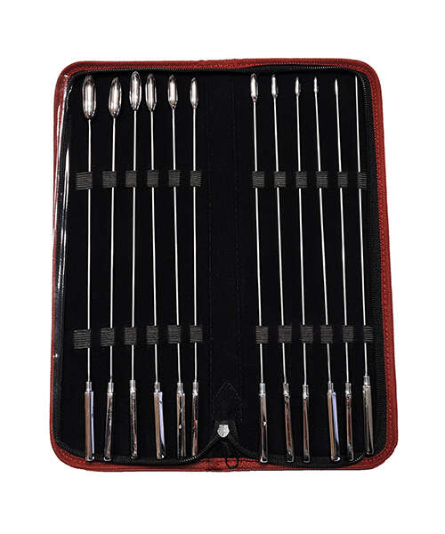 Rouge Stainless Steel Rosebud Dilator Set - Set of 12