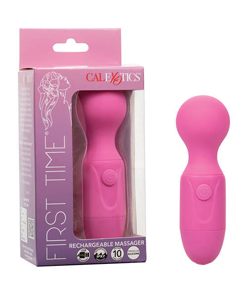 First Time Rechargeable Vibrator Massager - Pink