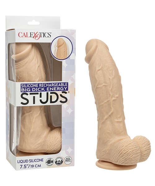 Silicone Rechargeable Big Dick Energy Studs - Ivory