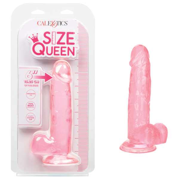 Size Queen 6" Dildo - Pink