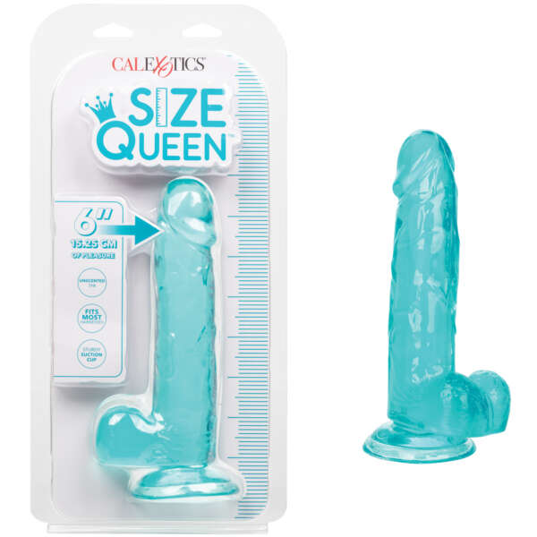 Size Queen 6" Dildo - Blue