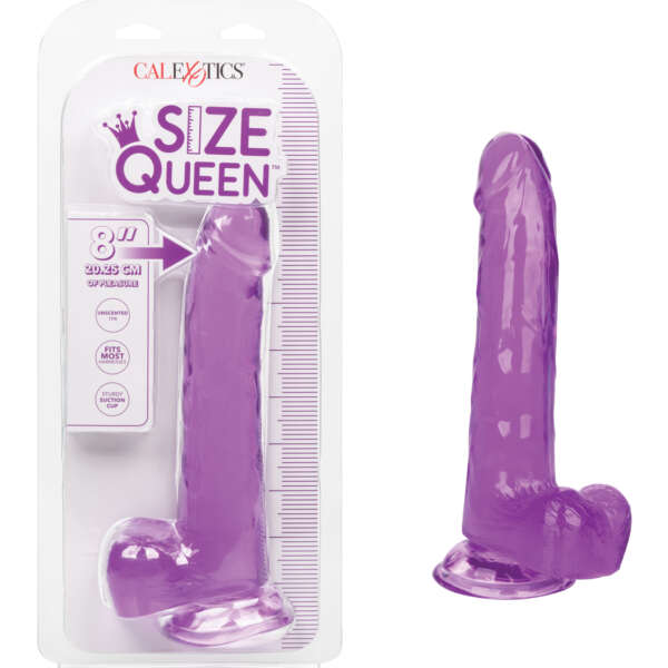 Size Queen 8" Dildo - Purple