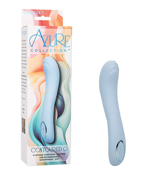 Azure Collection Contoured G Vibrator - Blue