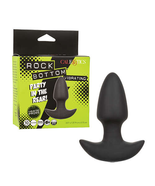 Rock Bottom Thrusting Anal Probe - Black