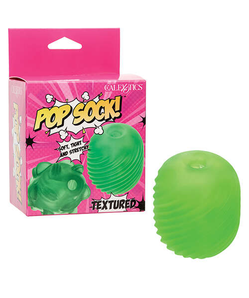 Pop Sock! Textured Masturbator - Green