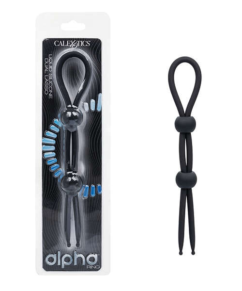 Alpha Liquid Silicone Dual Lasso - Black