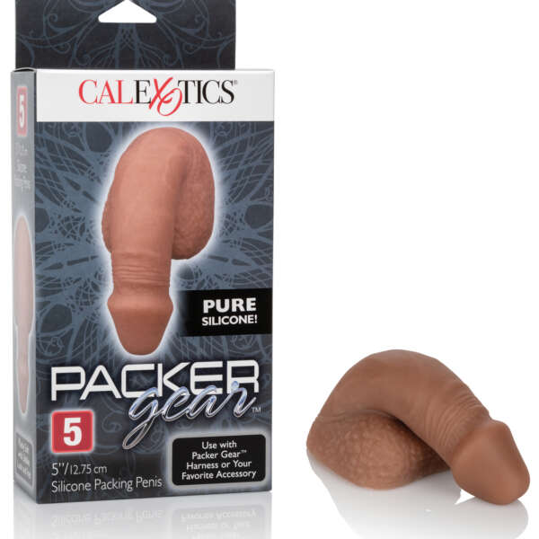 Packer Gear 5" Silicone Packing Penis - Brown