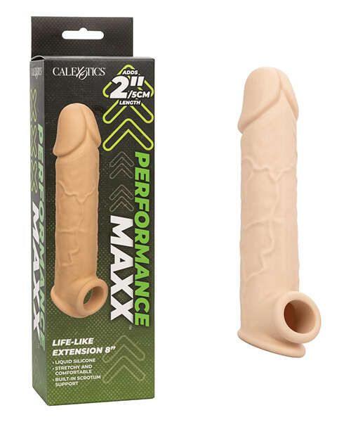 Performance Maxx Life-Like 8" Penis Extension - Ivory