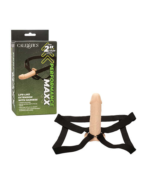 Performance Maxx Life-Like Penis Extension w/Harness - Ivory