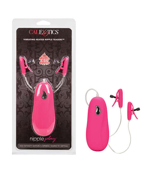 Nipple Play Vibrating Heated Nipple Teasers - Pink