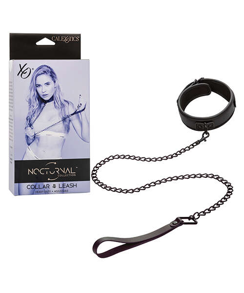 Nocturnal Collection Detachable Collar & Leash - Black