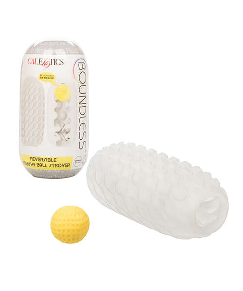 Boundless Reversible Squishy Ball Stroker - Yellow
