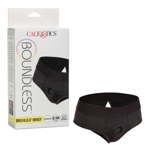 Boundless Backless Brief S/M - Black
