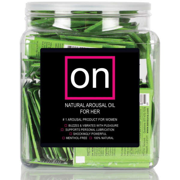 ON Hemp Oil Infused Female Arousal Oil - Tub of 75 Single Use Ampoule