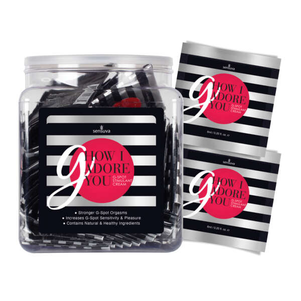 G How I Adore you G-Spot Enhancement Cream - Tub of 100 Single Use Packet