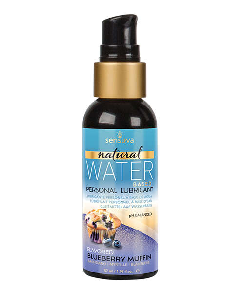 Sensuva Natural Water Based Personal Lubricant - 2 oz Blueberry Muffin