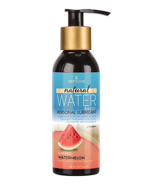 Sensuva Natural Water Based Personal Lubricant - 4 oz Watermelon