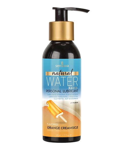 Senuva Natural Water Based Personal Lubricant - 4 oz Orange Creamsicle