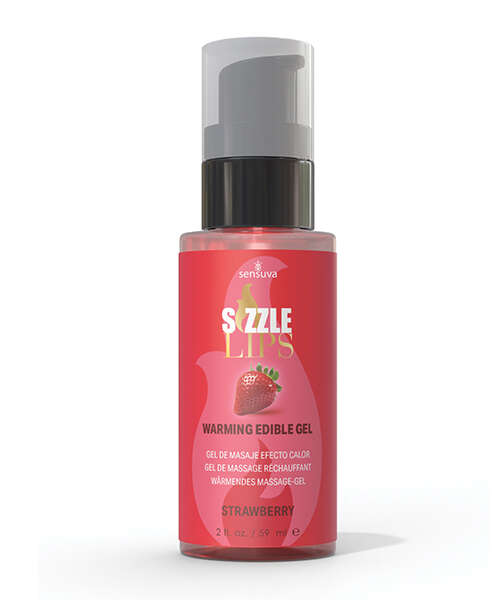 Sizzle Lips Warming Gel - 2 oz Strawberry