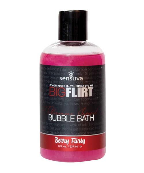 Sensuva Big Flirt Pheromone Bubble Bath - 8 oz Berry Flirty