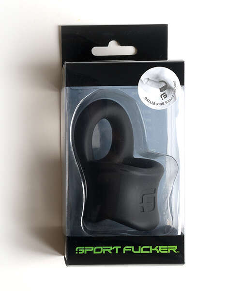 Sport Fucker Silicone Baller Ring - Black