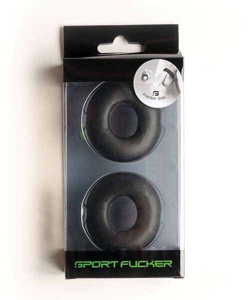 Sport Fucker Stacker Rings - Black