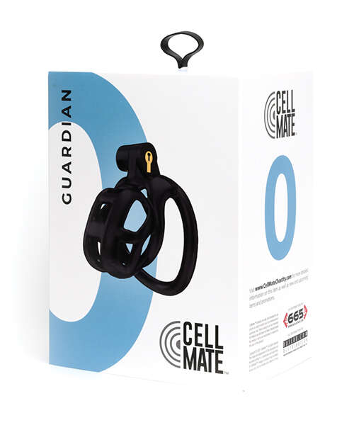 Sport Fucker Cellmate Guardian Chastity Cage - Size 0 Black