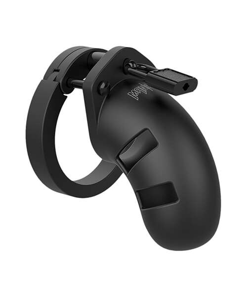 Shots Man Cage Chastity 3.5" Cock Cage Model 20 - Black