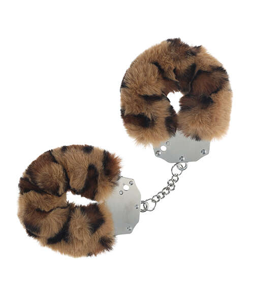 Shots Ouch! Heavy-duty Fluffy Handcuffs - Leopard