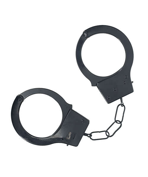 Shots Ouch! Classic Metal Handcuffs - Black