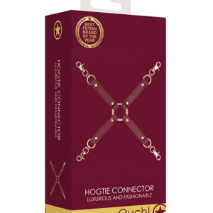 Shots Ouch Halo Hogtie Connector - Burgundy