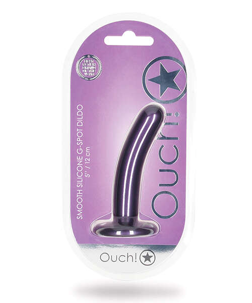 Shots Ouch 5" Smooth G-Spot Dildo - Metallic Purple