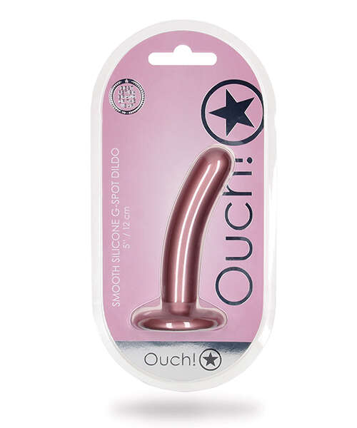 Shots Ouch 5" Smooth G-Spot Dildo - Rose Gold