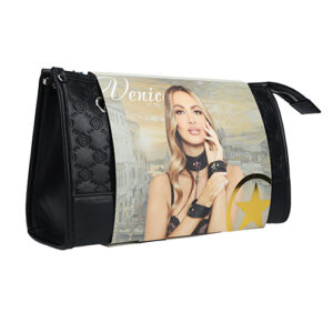 Shots Ouch! Venice Collection Bondage Kit w/Bag - Black/Iridescent