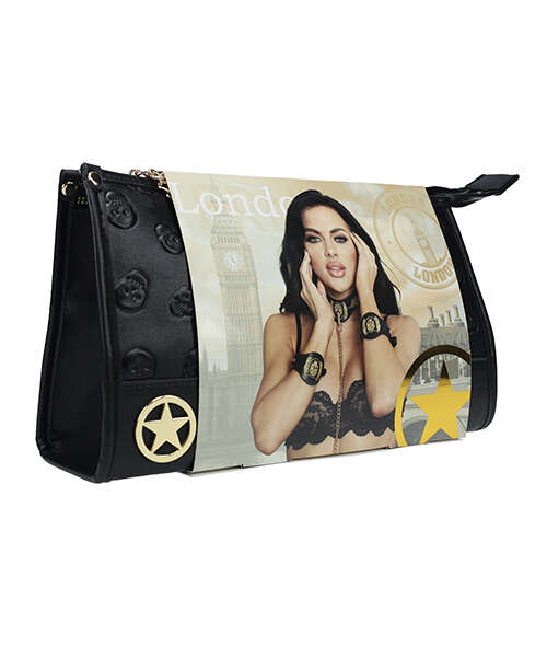 Shots Ouch! London Collection Bondage Kit w/Bag - Black