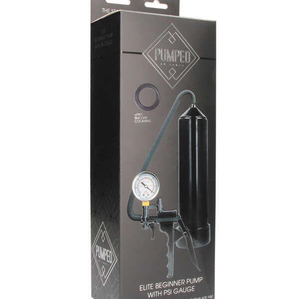 Shots Pumped Elite Beginner Pump w/PSI Gauge - Black