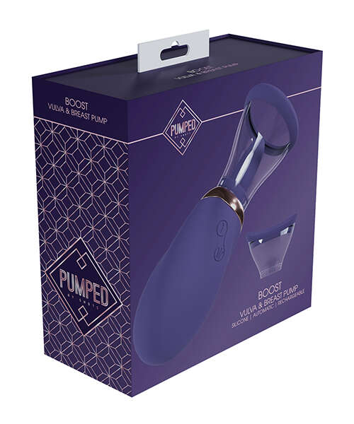 Shots Pumped Boost Rechargeable Vulva & Breast Pump - Purple