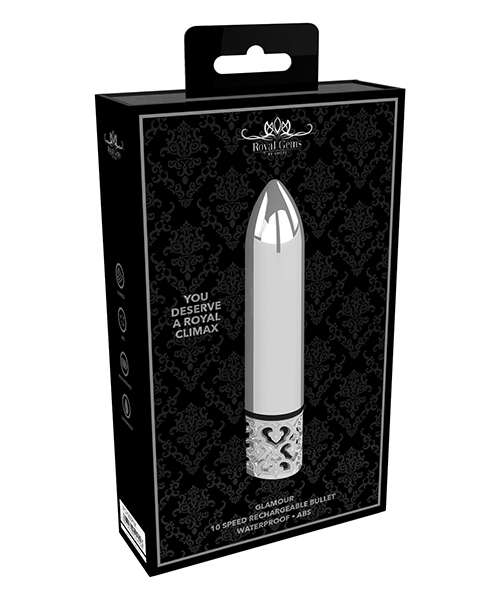 Shots Royal Gem Glamour Rechargeable Bullet - Silver