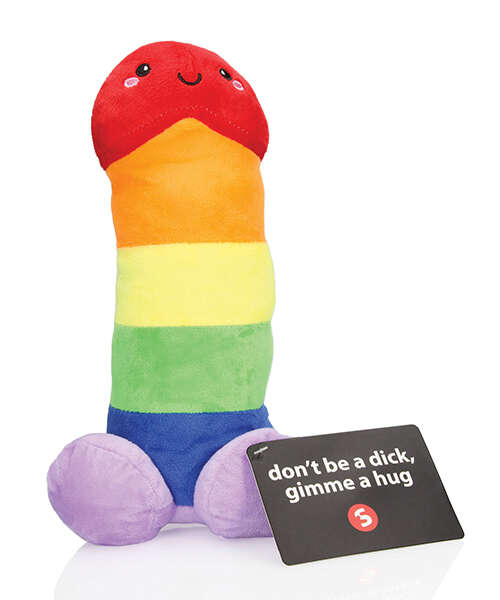 Shots Penis Plushie - Multi Color 12"