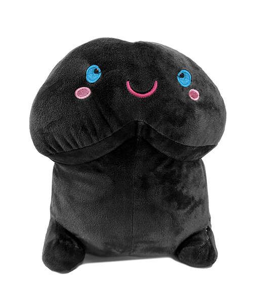 Shots Short Penis Plushie - Black 20" / 50 cm