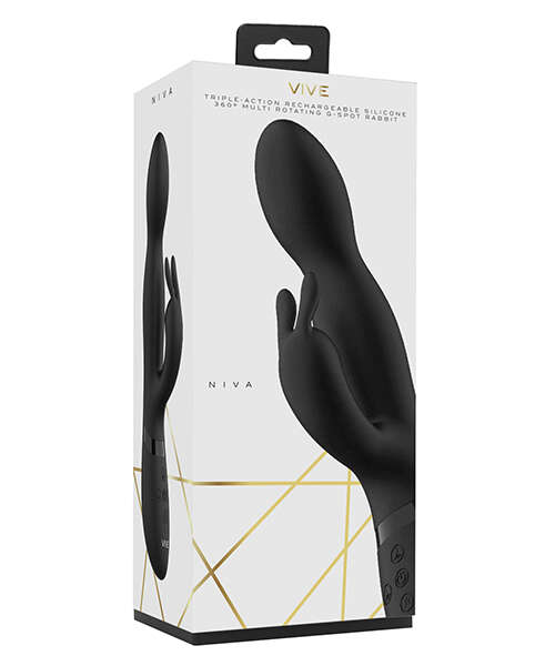 Shots Vive Niva Rotating Rabbit - Black