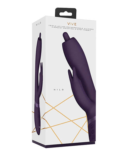 Shots Vive Nilo Pinpoint Rotating G-Spot Rabbit - Purple