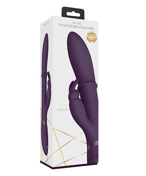 Shots Vive Halo Up & Down Ring G-Spot Rabbit - Purple