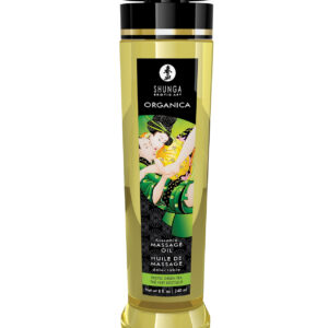 Shunga Organica Kissable Massage Oil - 8 oz Exotic Green Tea